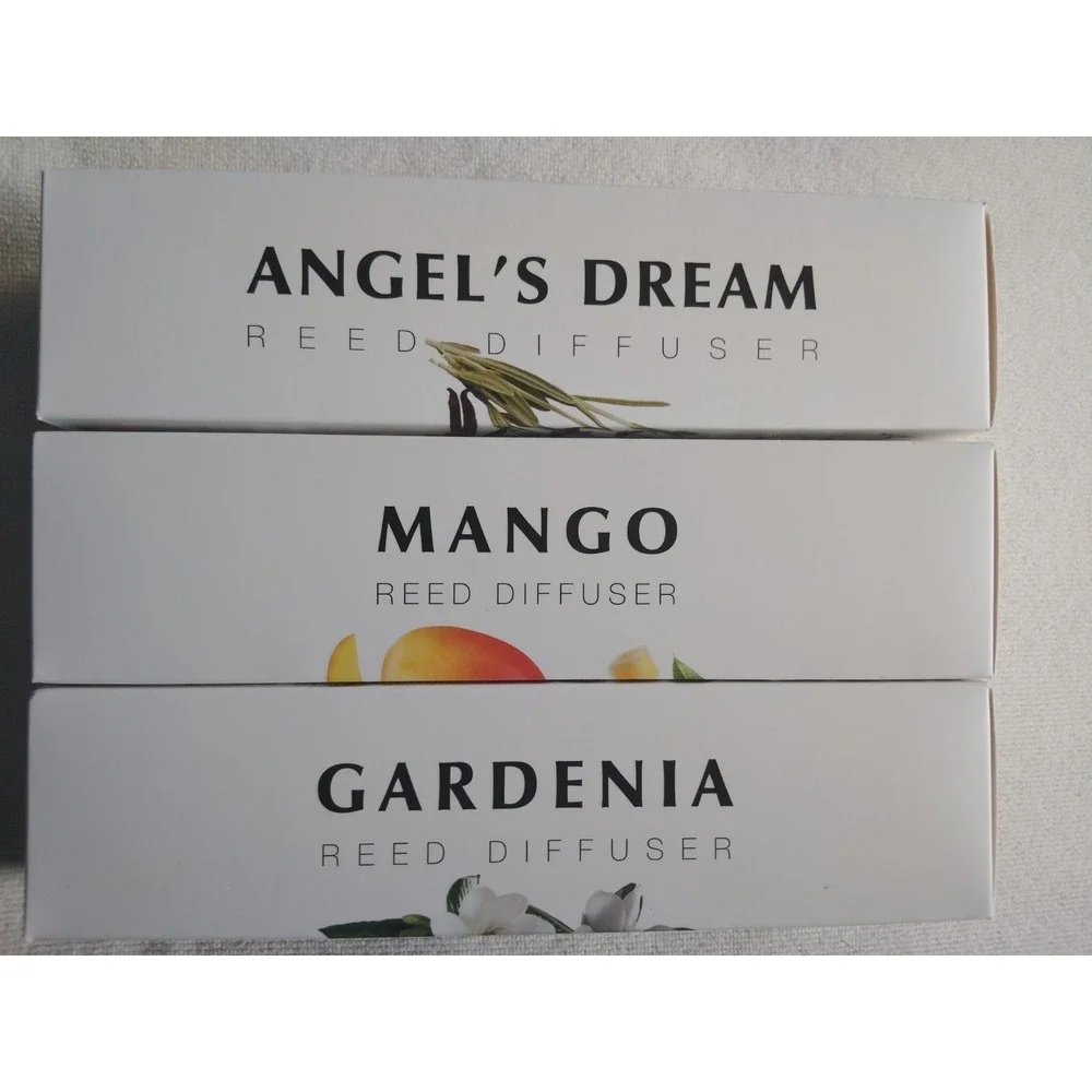 ALYA Nature's Scents Reed Diffuser 3-Pack 100mL Glass Apple Pie Mango